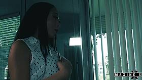 naughty nyssa nevers uses her toes to fuck asian milf maxine x's hungry holes