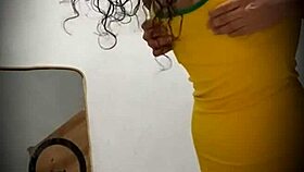 spying on busty colombian model hidden cam