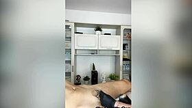 Sugarnadya waxes throbbing fat cock up close