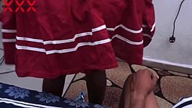 Schoolgirl repays boyfriend's gift with pant-soaked creampie