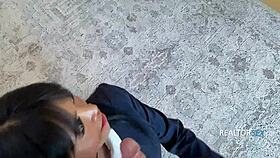Petite thai slut pov bargain seals hard asian sex deal