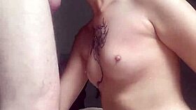 hardcore latina slut deepthroats whole cock fast swallows every drop