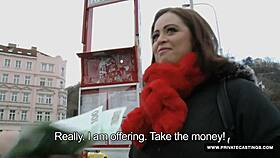 Titfuck and Creampie Fill Buxom Czech Sirale's Natural Big Tits Perfectly