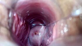 close-up vaginal orgasm quivers intensely