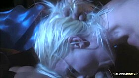 hey horny blonde sucks boyfriend's cock deep then rides cowgirl on sofa