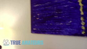 pierced brunette melissa deepthroats boyfriend big dick pov stockings bubble butt!