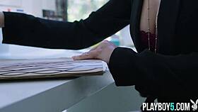 alina lopez strips nude in office