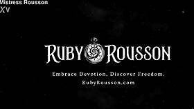feel the chastity torment build to explosive release with ruby rousson's commands!