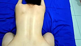 blindfolded slut sucks then takes anal creampie daily adventure