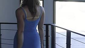 Curvy Brunette Milfs Mindi and Mia Kiss Lick Wet Pussies in Lingerie