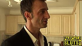 pascal white, bang chubby isabel dean hard after throat fuck!