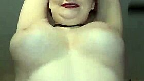 Chubby Curvy Slut Strips See-Through Bra Teasing Huge Tits Squirting Vibrator Cum