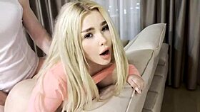 Blonde Leggings Cleaning Lady's Pussy Stuffed Creampie Explosion!