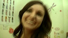 watch jenny welch tease in yellow pantyhose seducing that older guy