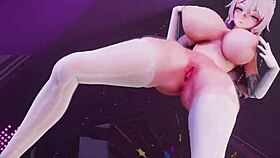 Big Tits Bitch Knight Dances with Wild Ass Shaking Passion