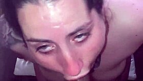 black bull bends blonde slut over for deep doggystyle cumshot