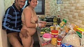 WOW! Husband Pounds Wife's Pussy Hard in Kitchen Fuck!
