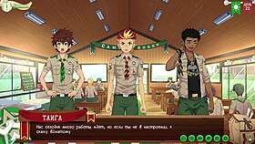 keitaro dives into game camp of friends path 2 episode 49 russian voiceover adventure