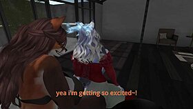 sapphire's long day ends with big ass tits and shemale cock fun