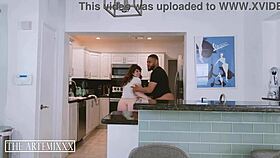 hey, bbc streamer artemis blows under table by roommate bea york's big ass