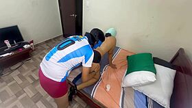 Stepmom Watches Me Pound Stepsister's Tight Pussy Hard in Hot Threesome