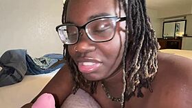 Tee Vuiton rides big black cock hard 😈🍑 her neighbor's huge dick pounds tight ebony pussy relentlessly