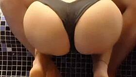 public sauna blowjob quickie almost caught