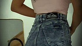 spying on busty colombian model hidden cam