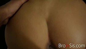 brunette teen seductively rides huge cock