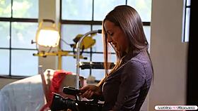 two slutty blondes boldly tongue-fuck each other's dripping pussies hardcore