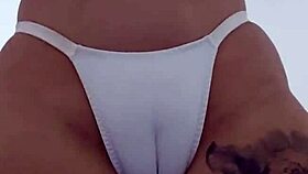 Sit on friend's face until she suffocates in big pussy lips