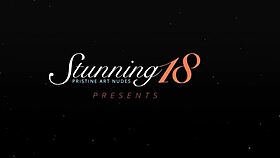 curly teen drills tight asshole with pink vibrator toy