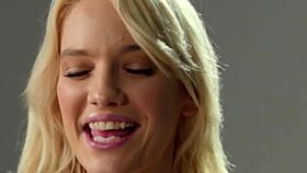 Big Fake Tits Blonde Milf Kenna James Fingers Herself Post-Interview