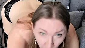 busty mature in lingerie delivers dildo pussy fucking promises pov