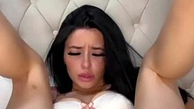 american student teases solo squirting toy orgasm on cam