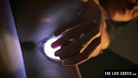 Petite Sleepless Teen Rubs Swollen Clit Close-Up At Night Til Explosive Orgasm With Toy