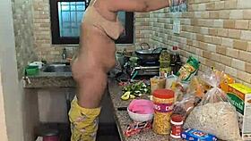 WOW! Husband Pounds Wife's Pussy Hard in Kitchen Fuck!