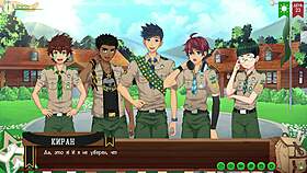 keitaro dives into game camp of friends path 2 episode 49 russian voiceover adventure