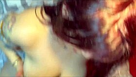 redhead flaunts huge tits seduces guy 😈🍒