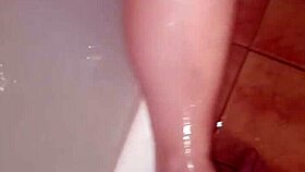 i'm teasing my naked pussy in the bathtub getting so wet