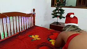 luara sonza rides myke brazil's huge cock bent over in see-through lingerie squirting wildly during brazilian natal special