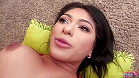 reyna belle's asshole cums hard on monster cock!