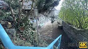 pregnant czech babe SEDUCES with BIG NATURAL TITS in stockings for DEEP PUSSY fuck