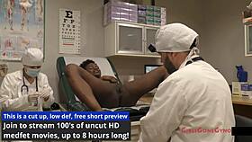 nurse rina's virginity clinic closeup anal fingering and deepthroat for petite patient