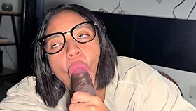 Bbc Stretches Amateur Couple's Mouth Deep