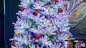 Milf cory chase anal fucked under christmas tree