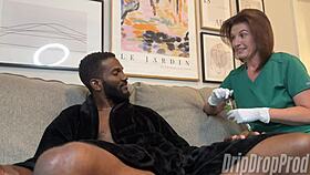 intense pleasure from nipple licking handjob with matt bishop