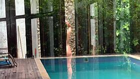 oh man i spied two girls bathing then they caught me masturbating and invited me to join