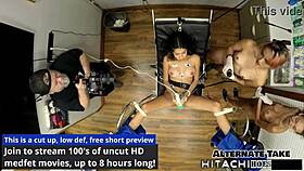aria nicole gets forced hitachi orgasms from lesbian doc 😩💦