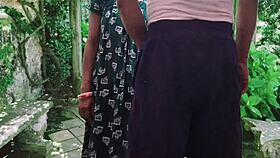 girlfriend fucked hard outdoors by muscular stud